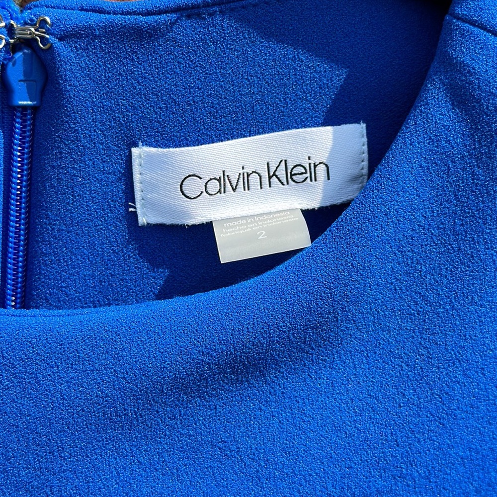 Calvin Klein dress blue size 2 New with tags - Picture 9 of 16